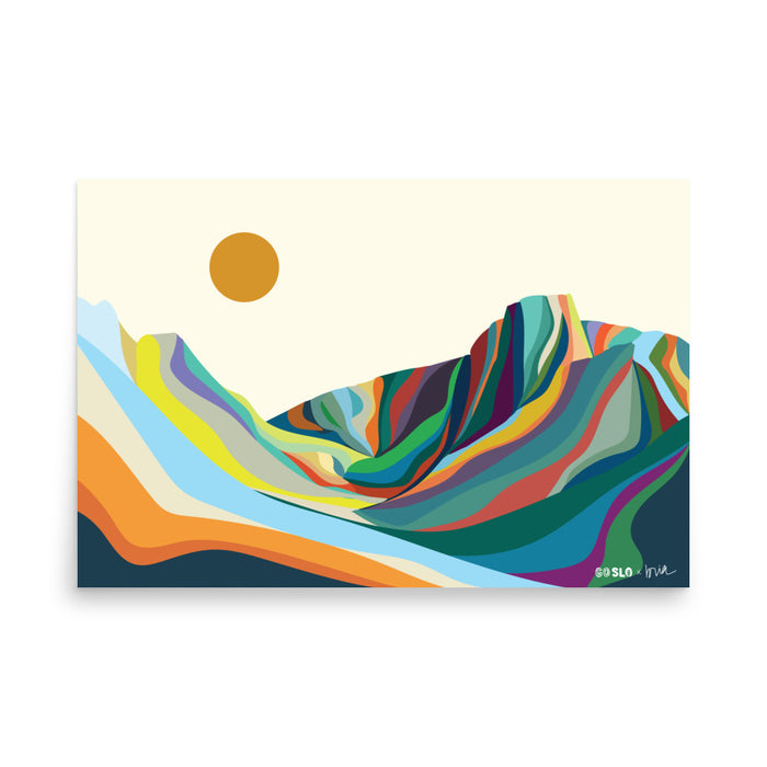 Cloud Peak Minimalist Print // Landscape