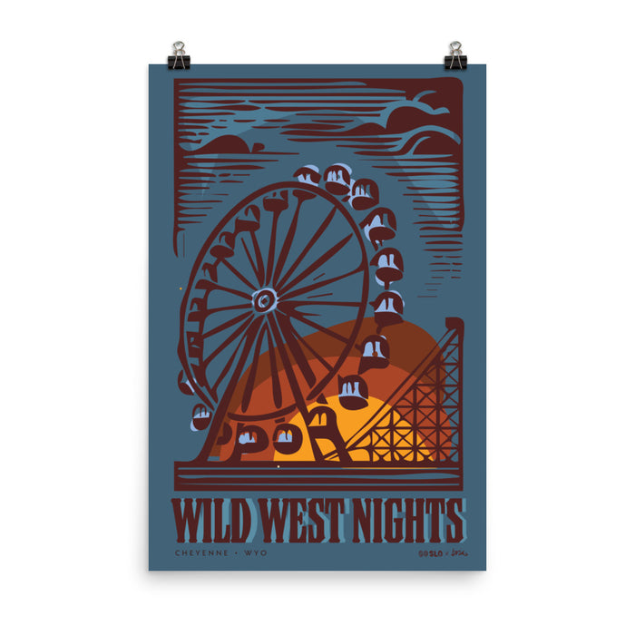 Wild West Nights // Cheyenne Rodeo Week Print