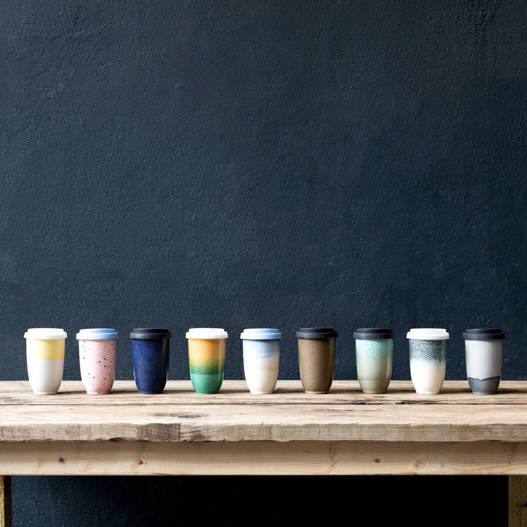 Nova Ceramics Travel Mugs - Pluto Ceramic Travel Cup 12oz | Coffee Cups Ceramic