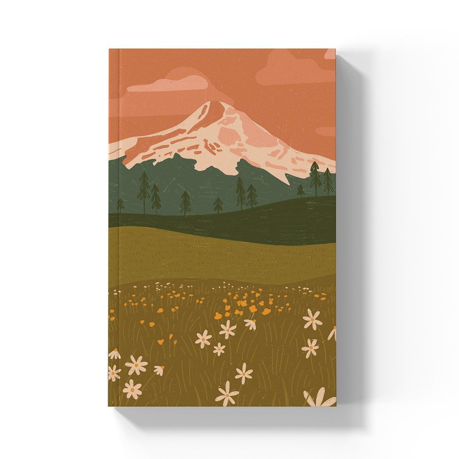 Denik - Rosy Mountain  Soft Touch Classic Layflat Notebook LFC1883L