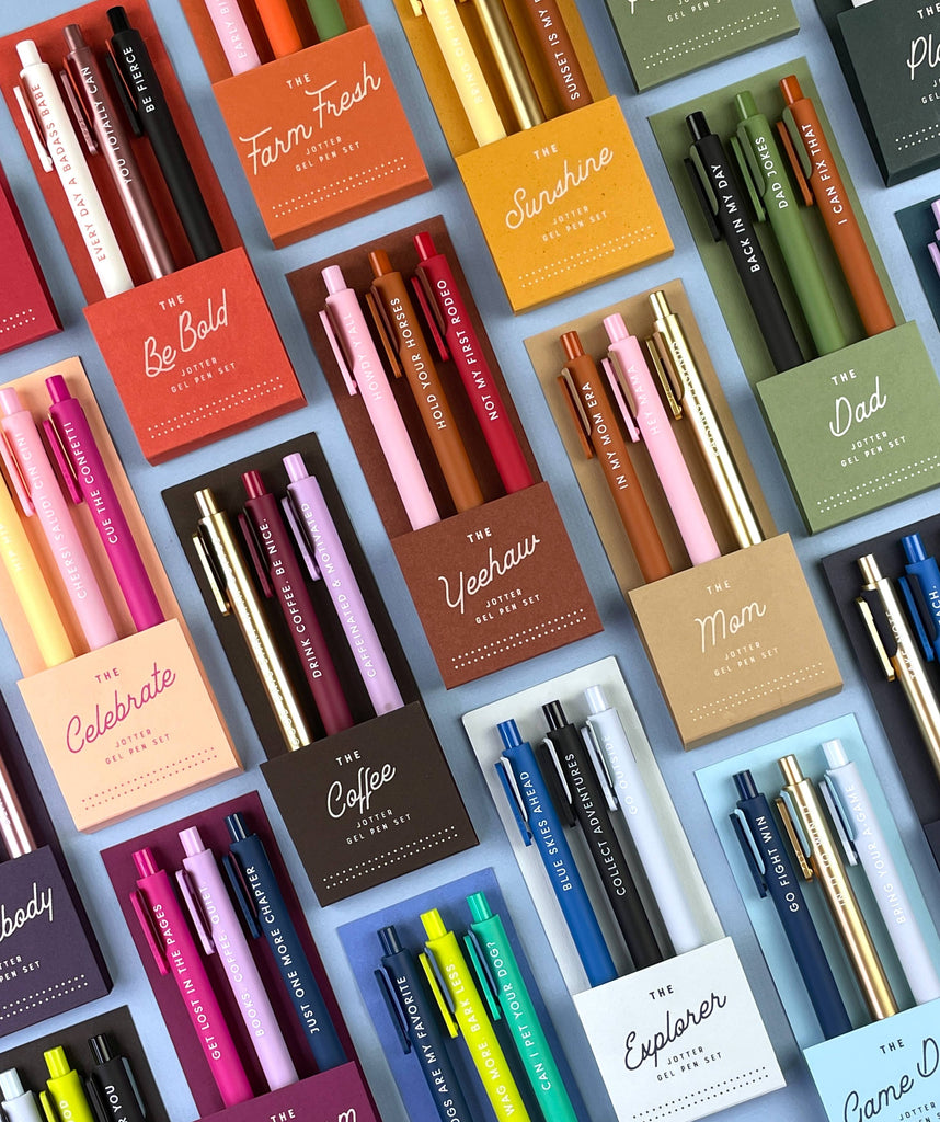 Ruff House Print Shop - Yeehaw Jotter Gel Pen: Set of 3