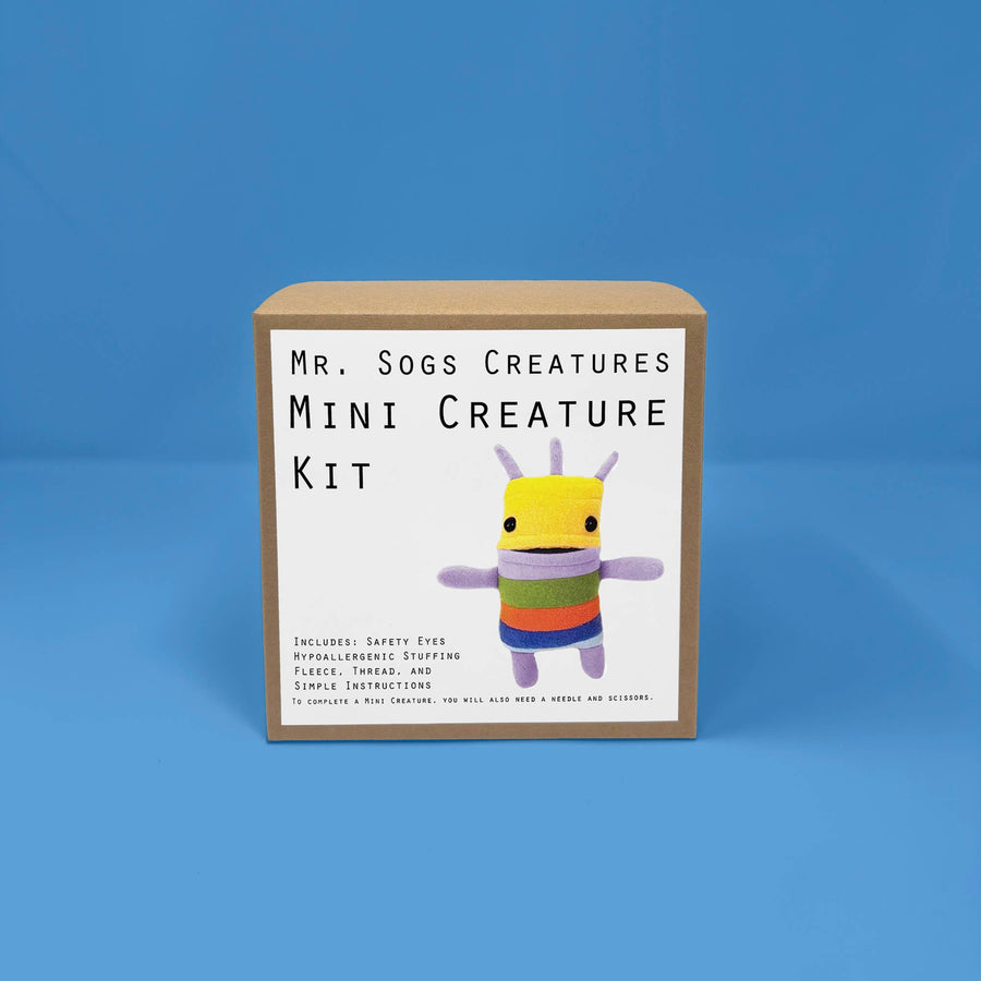 Mr. Sogs - Mini Creature DIY Plush Sewing Kit - Yellow