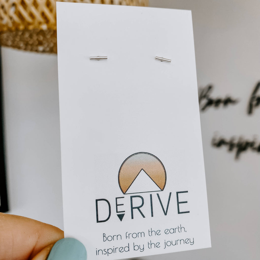 Derive Jewelry - Mini Bar Stud Earrings