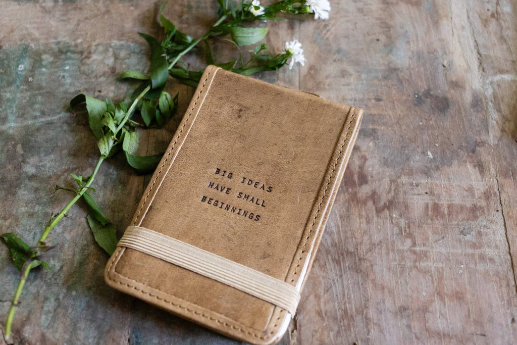 Sugarboo & Co - Big Ideas Mini Signature Leather Journal - Maple