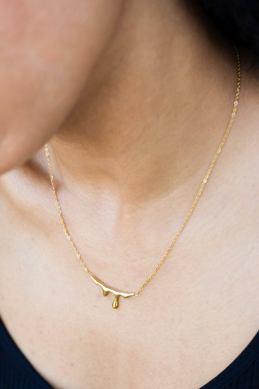 Peter and June - Lava Necklace 18K Gold Plated