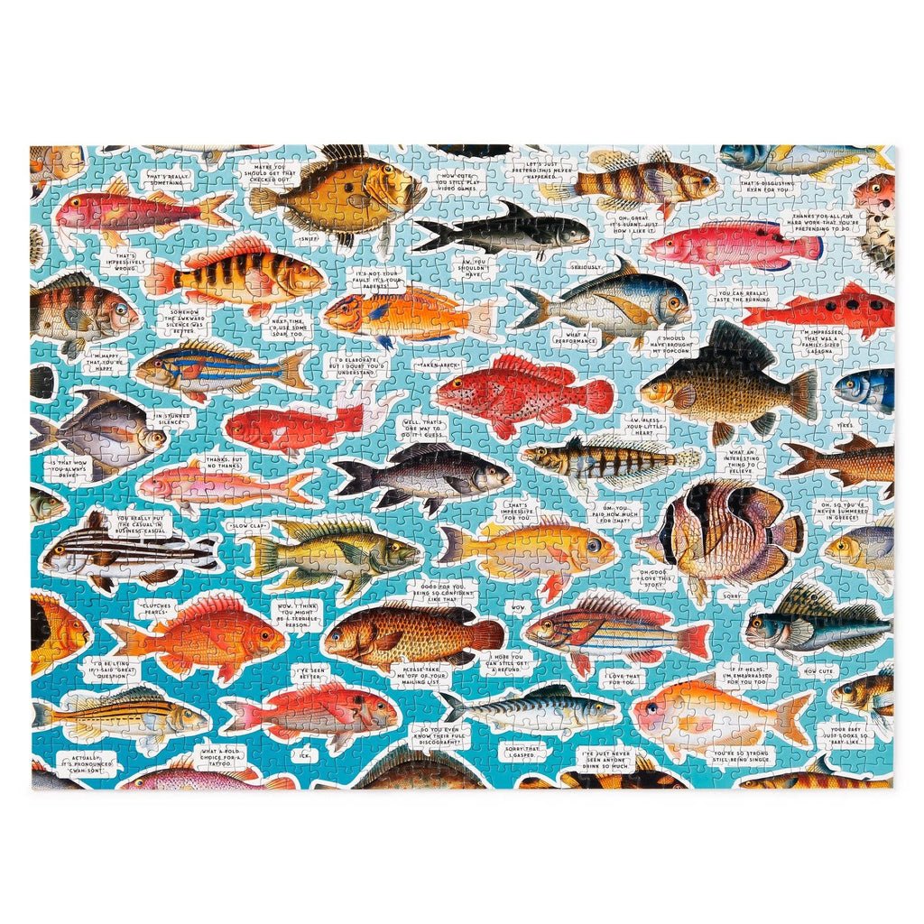 Chronicle Books - Brass Monkey Judgy Fish 1000 Piece Puzzle
