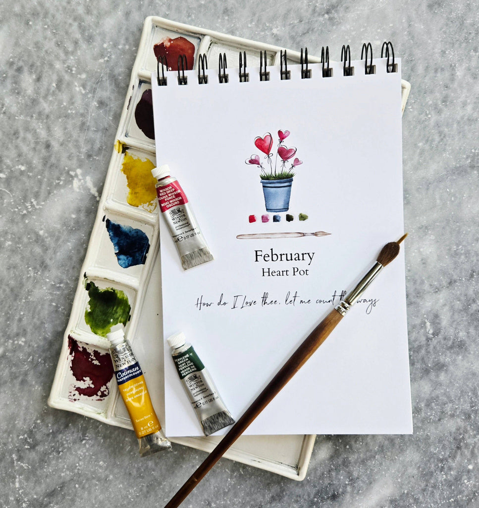 Julie Norkus - Watercolor Workbook, Spiral Bound 12 Months of Watercolor