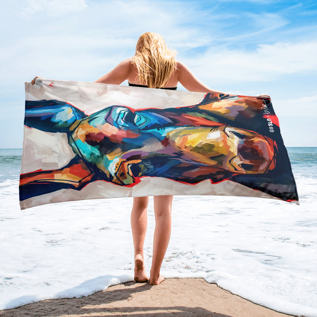 Delilah the Donkey Oversized Lake Towel