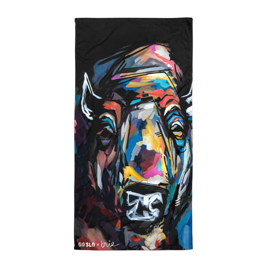 Joel the Bison Oversized Lake Towel