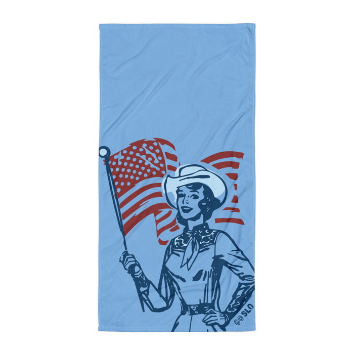 Vintage Cowgal Oversized Lake Towel