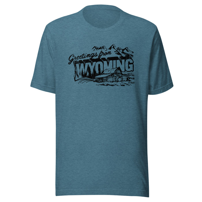 Greetings from Wyoming Unisex Tee