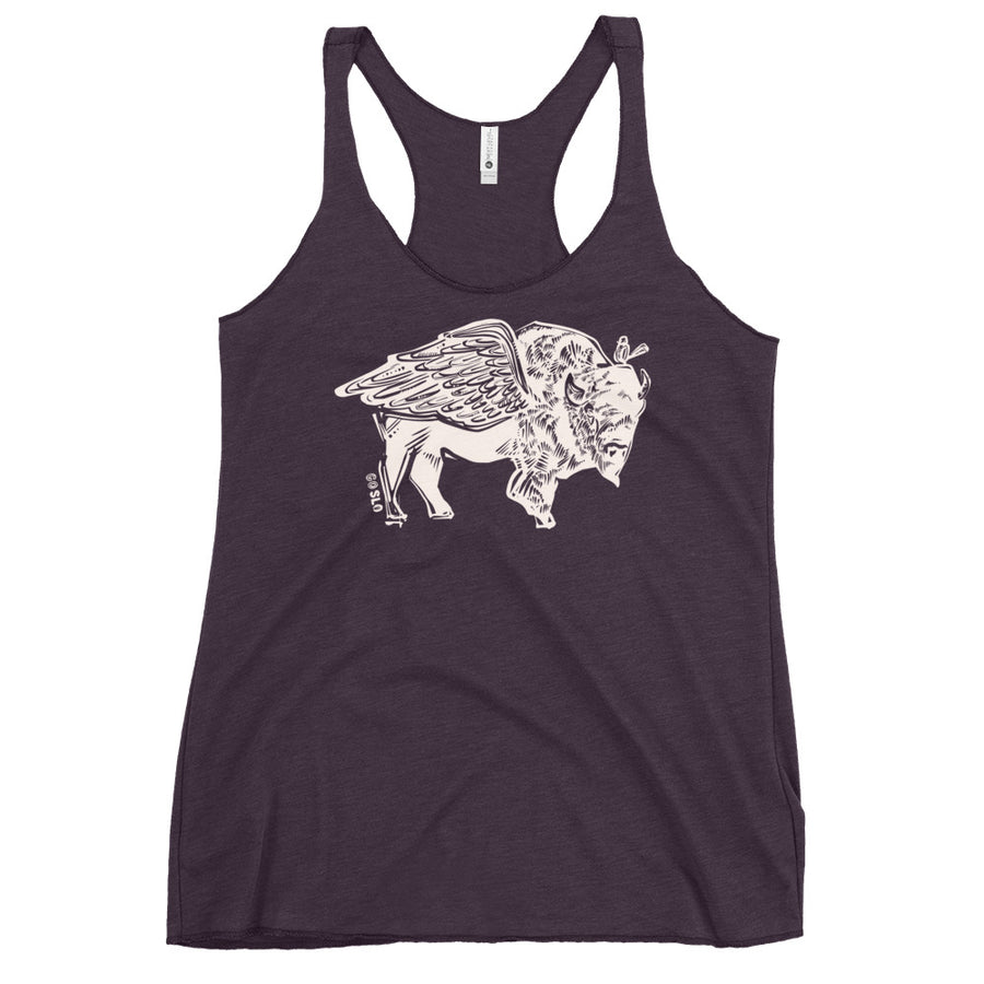 Gals When Bison Fly Racerback Tank