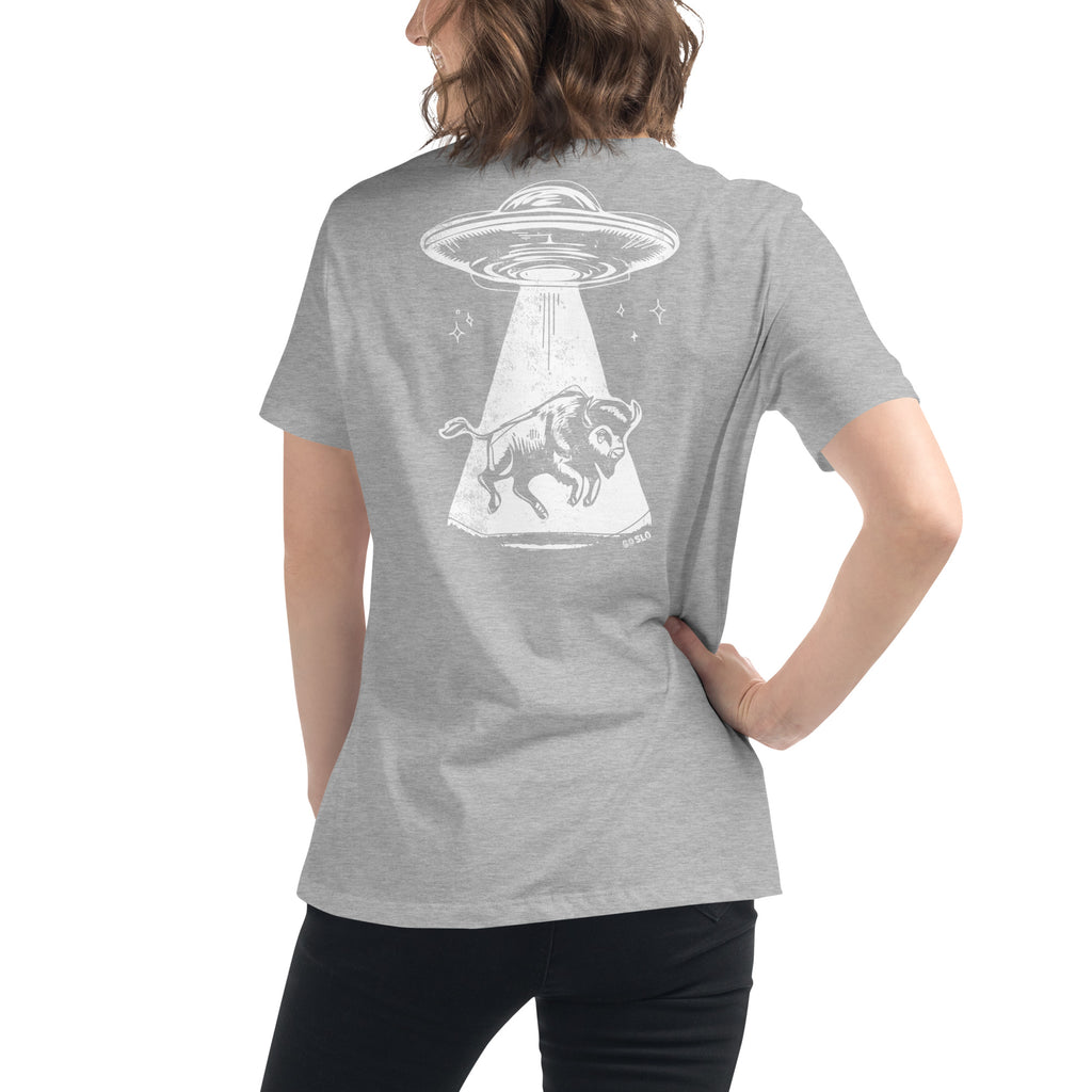 Gals Abduct a Bison Fit Tee