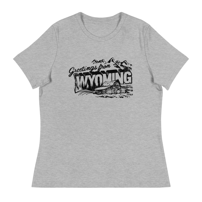 Gals Greetings from Wyoming Fit Tee