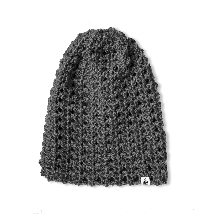 Grey Slouch Knit Cap