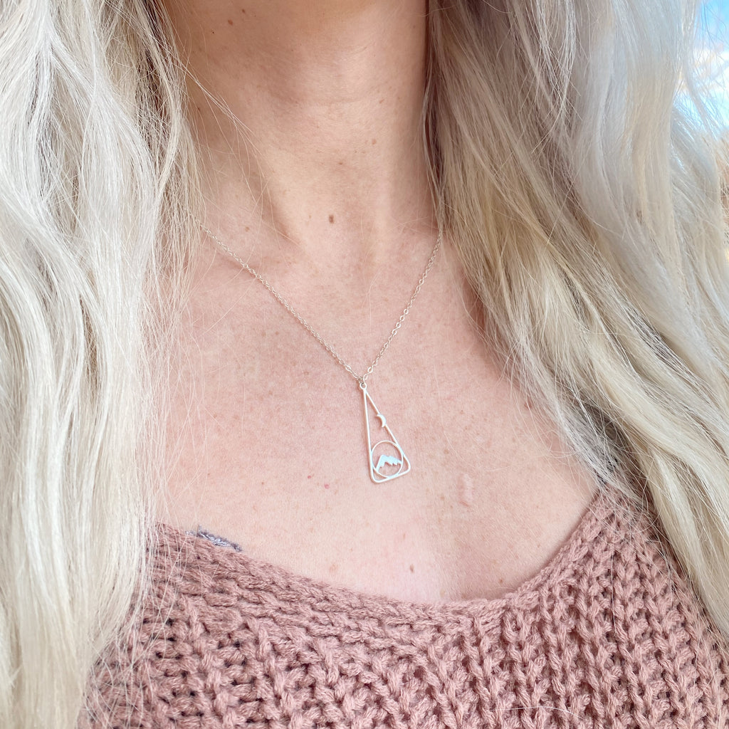 Moonrise + Mountains Necklace