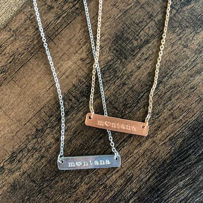 Montana Love Bar Necklace