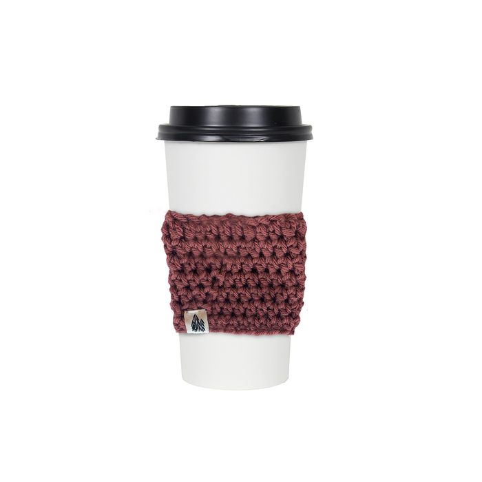 Crimson Knit Coffee Sleeve