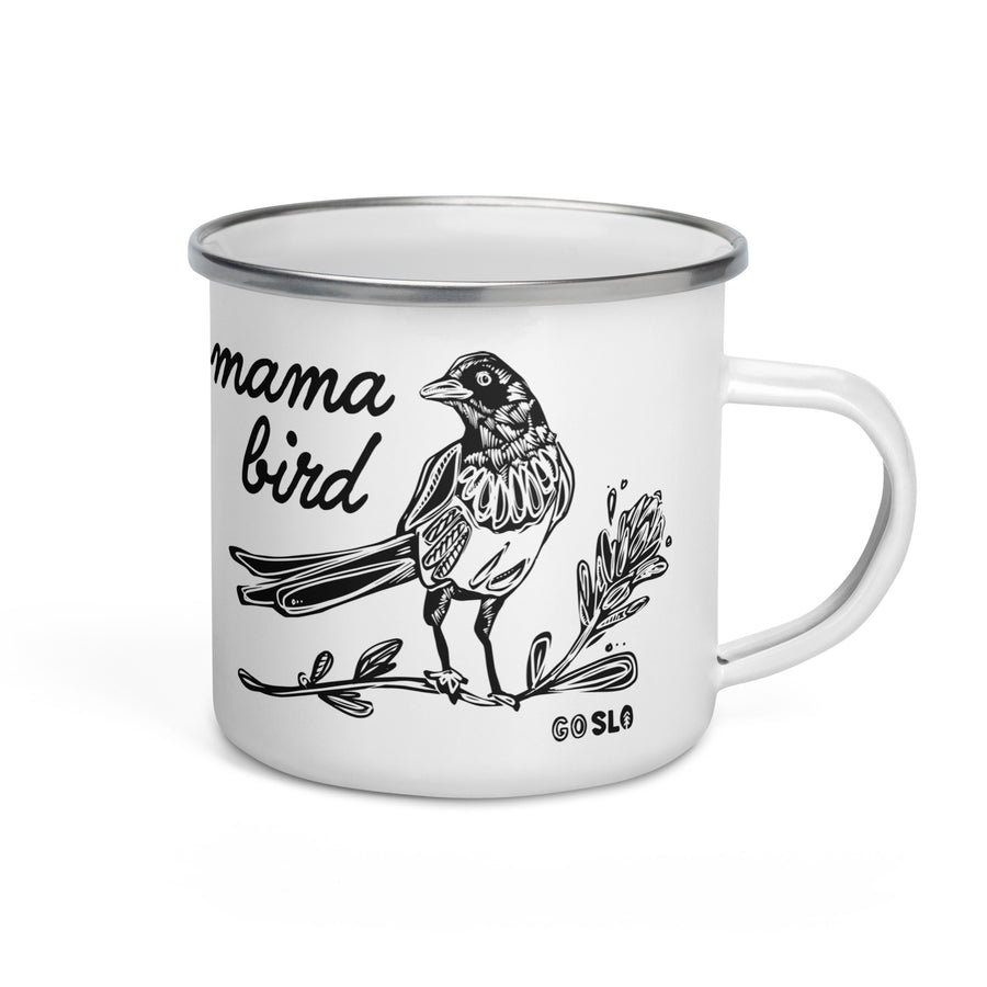 Mama Bird Enamel Mug
