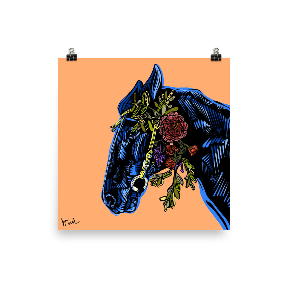 Petunia the Boho Horse Print // Carved