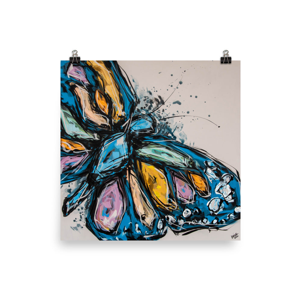 Chase the Butterfly Print