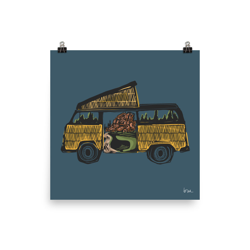 Carved Vedauwoo Bus Print