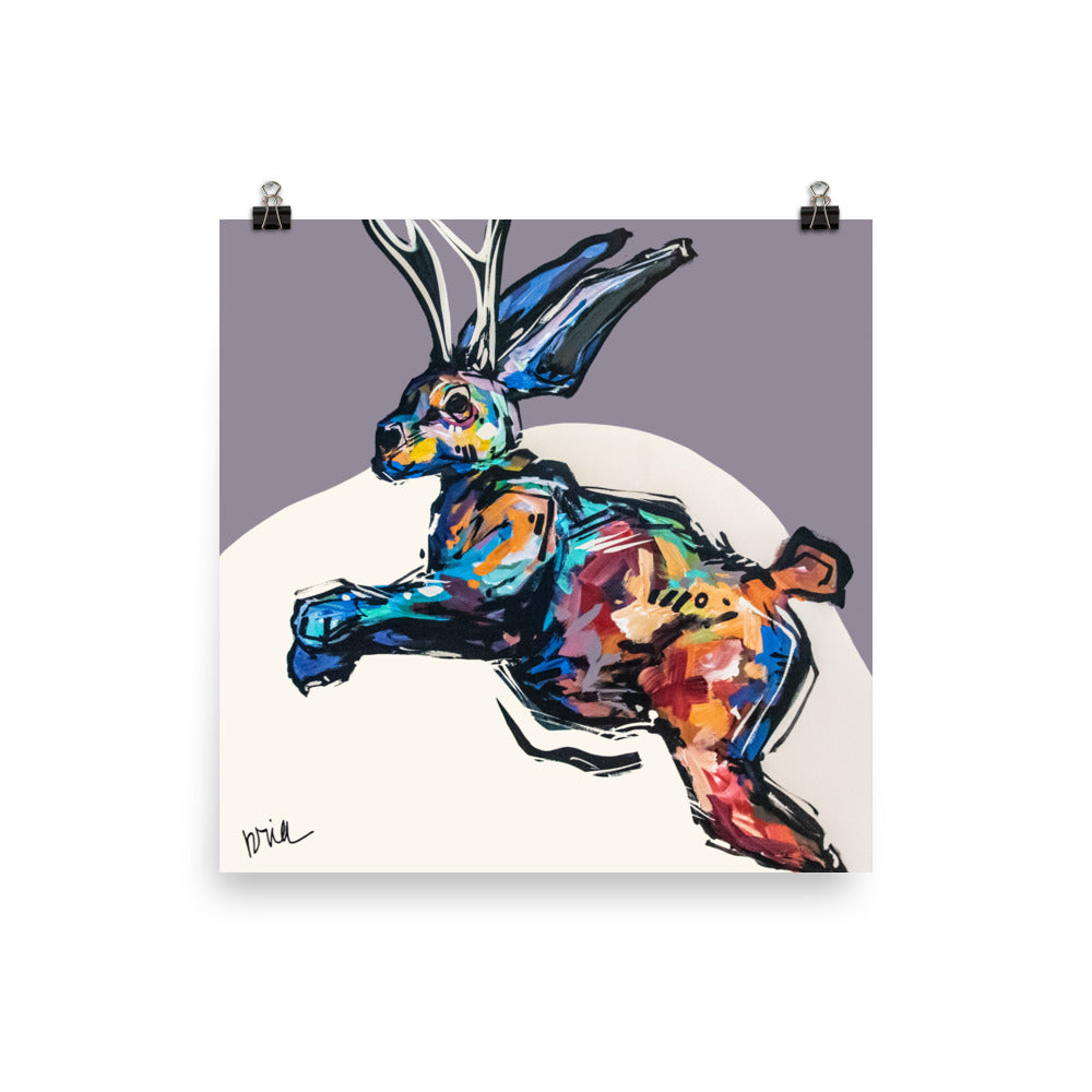 Pete the Jackalope Print