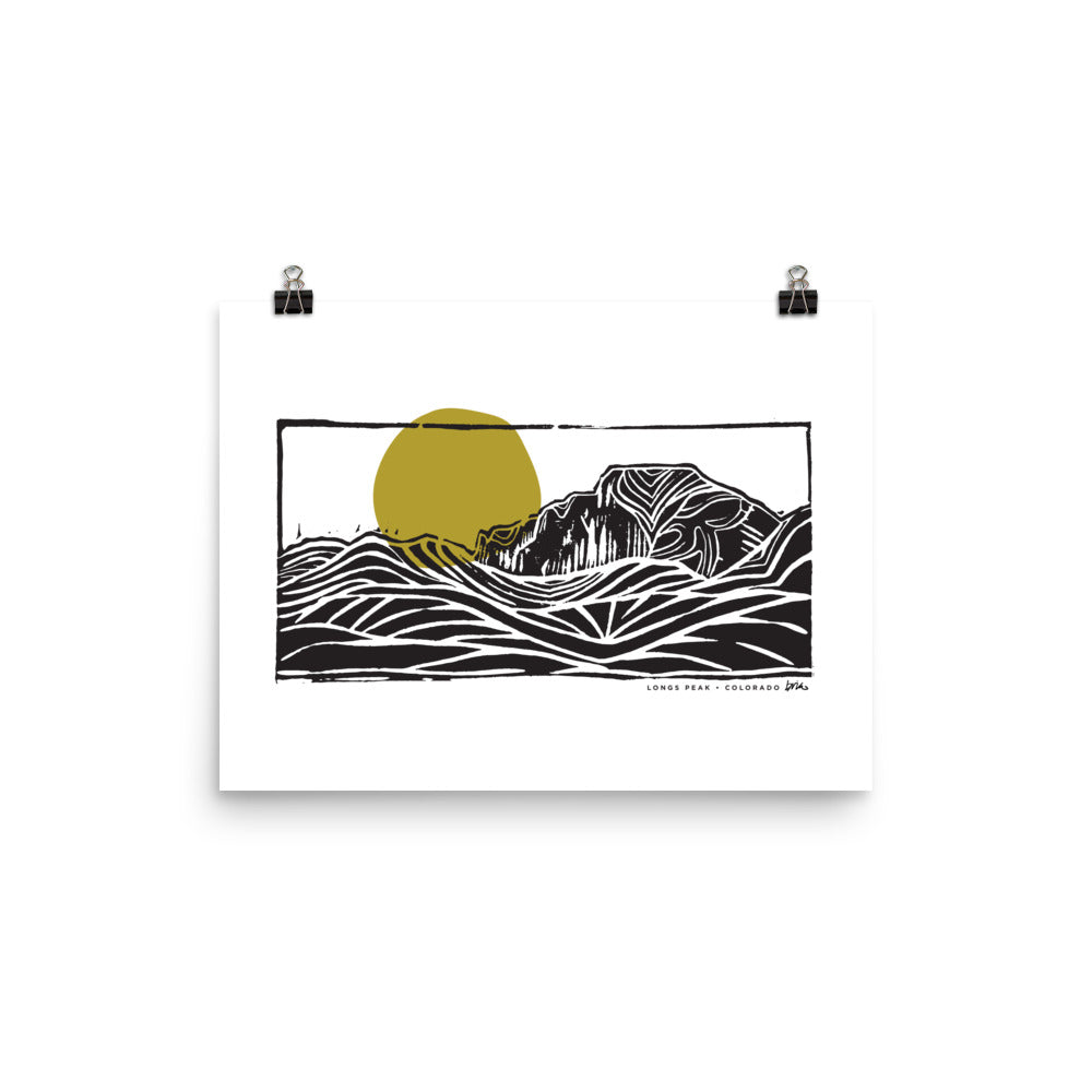 Carved Rock Collection Sun Print // Longs Peak, Colorado