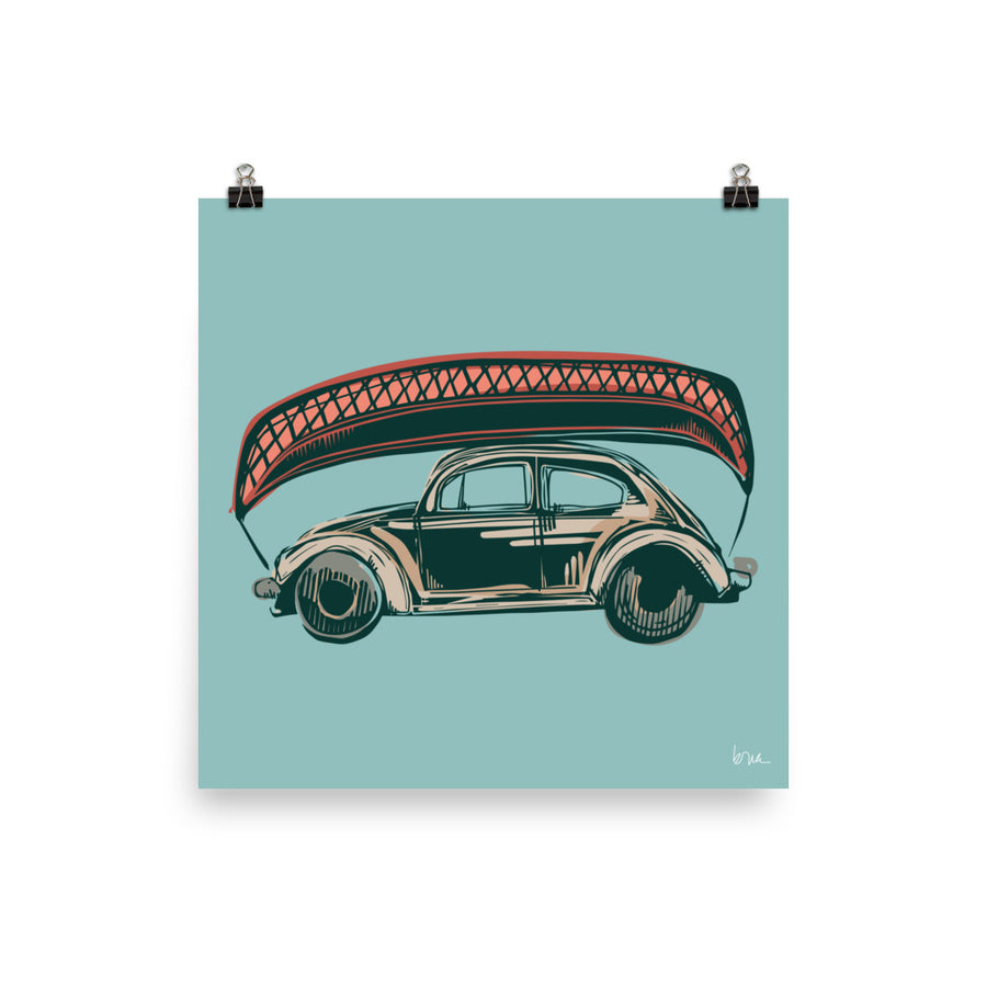 Carved Adventure Bug Print