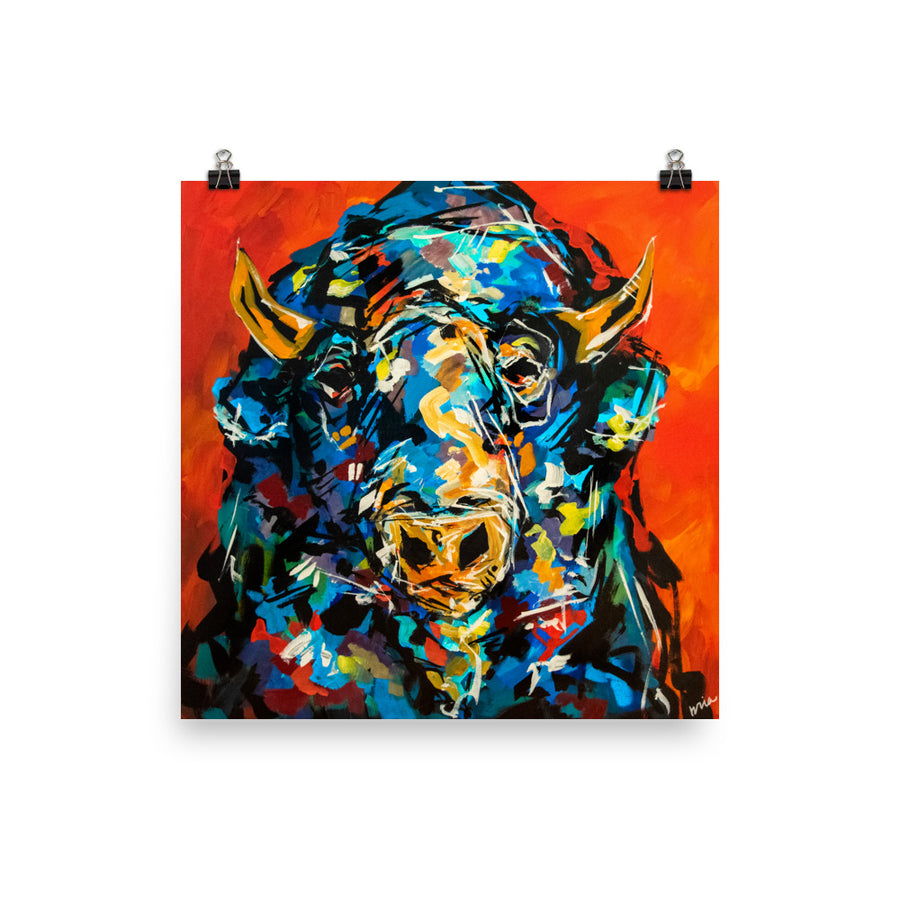 Bennet the Bison Print