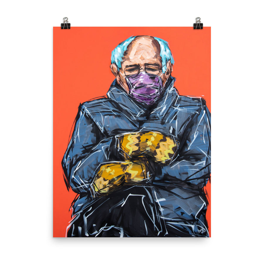 Bernie + the Mittens Print