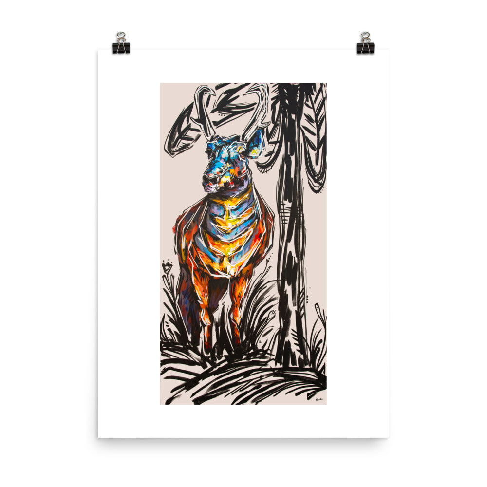 Cliff the Pronghorn Print