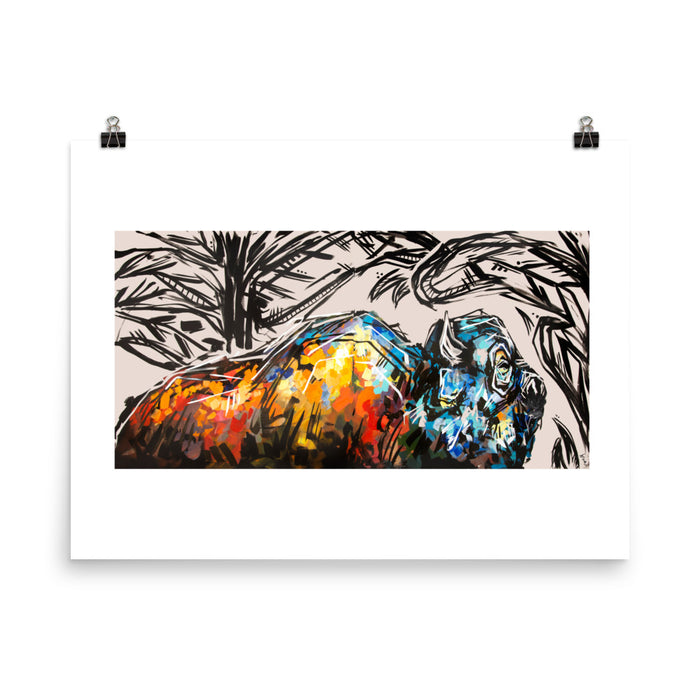 Victor the Bison Print