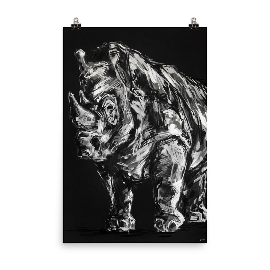 Reginald the Rhino Print