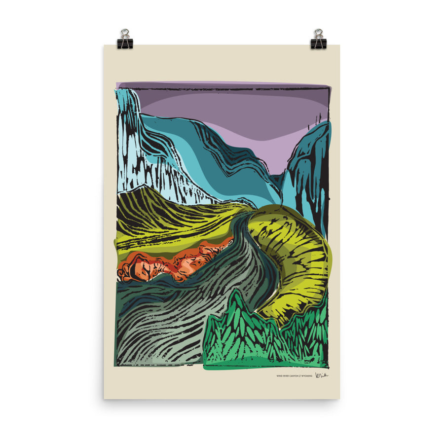 CARVED // WIND RIVER CANYON PRINT