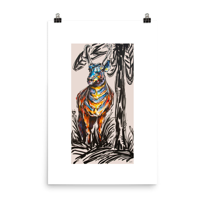 Cliff the Pronghorn Print