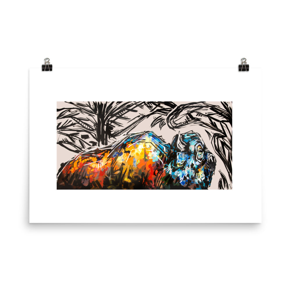 Victor the Bison Print