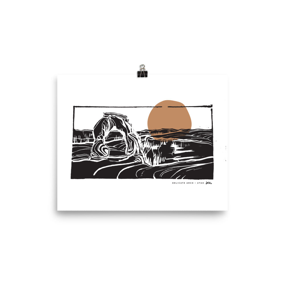 Carved Rock Collection Sun Print // Delicate Arch, Utah