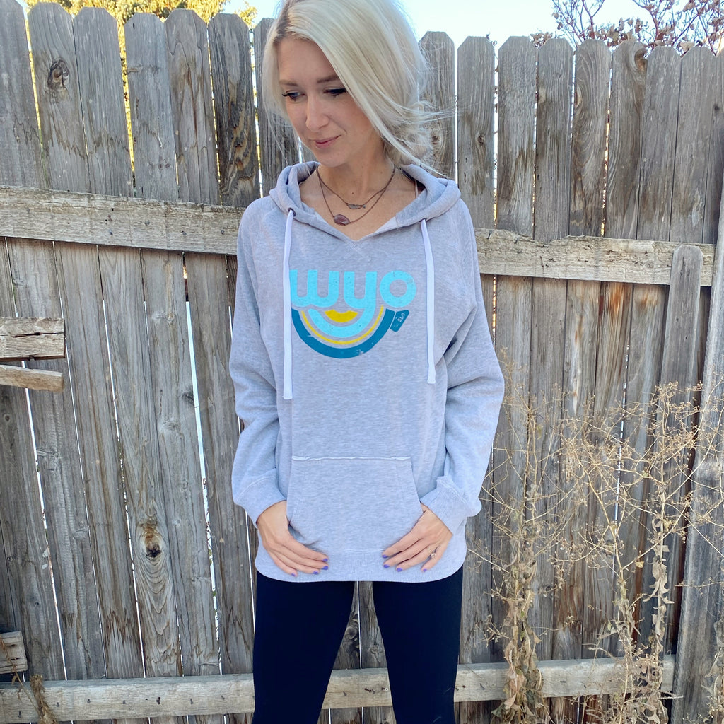 Gals Relaxed Vintage Wyo Bow Hoodie