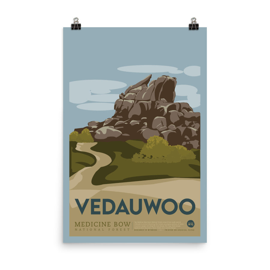 Vedauwoo Vintage Poster Print