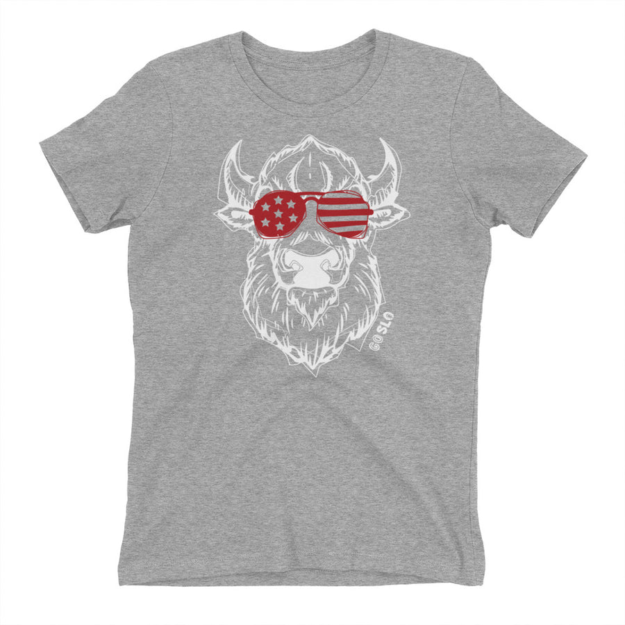 Gals Bison Shades Fit Tee