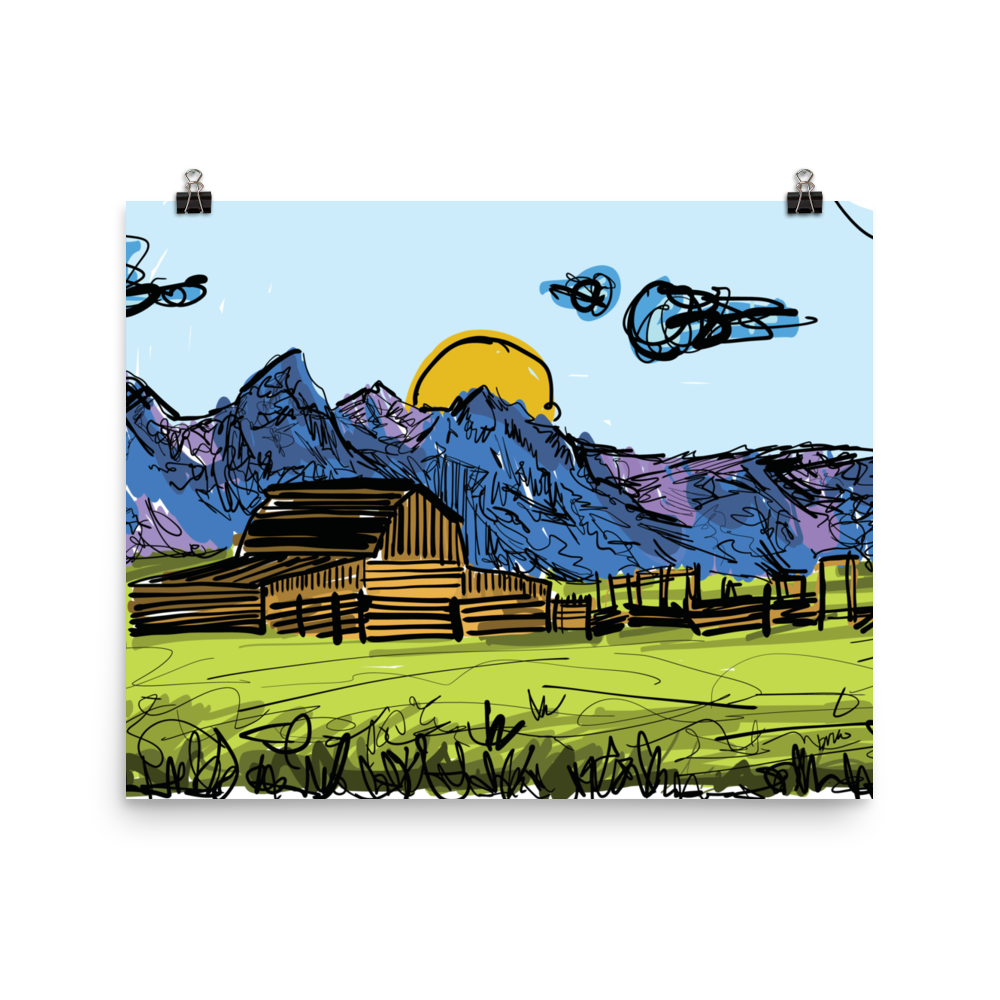 WYO // That Barn Pic Print