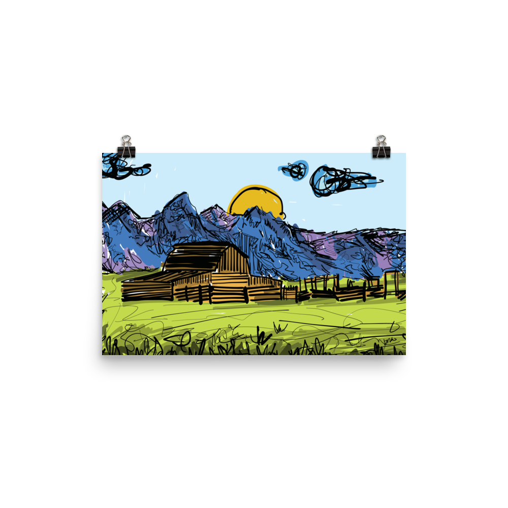 WYO // That Barn Pic Print