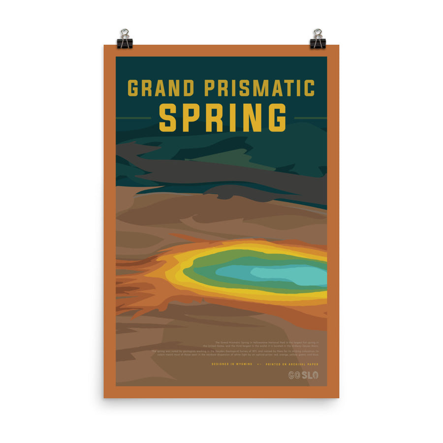 Grand Prismatic Vintage Poster Print