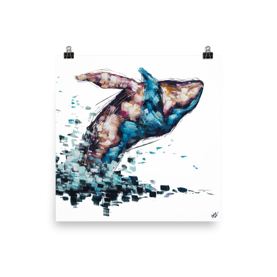 Violet the Humpback Print
