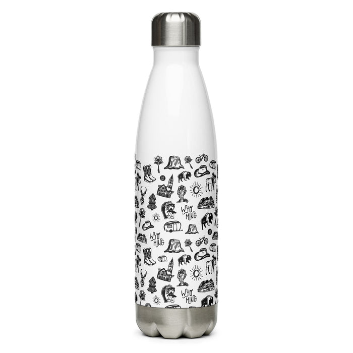 Wyo Life Patterned Stainless Steel Bottle