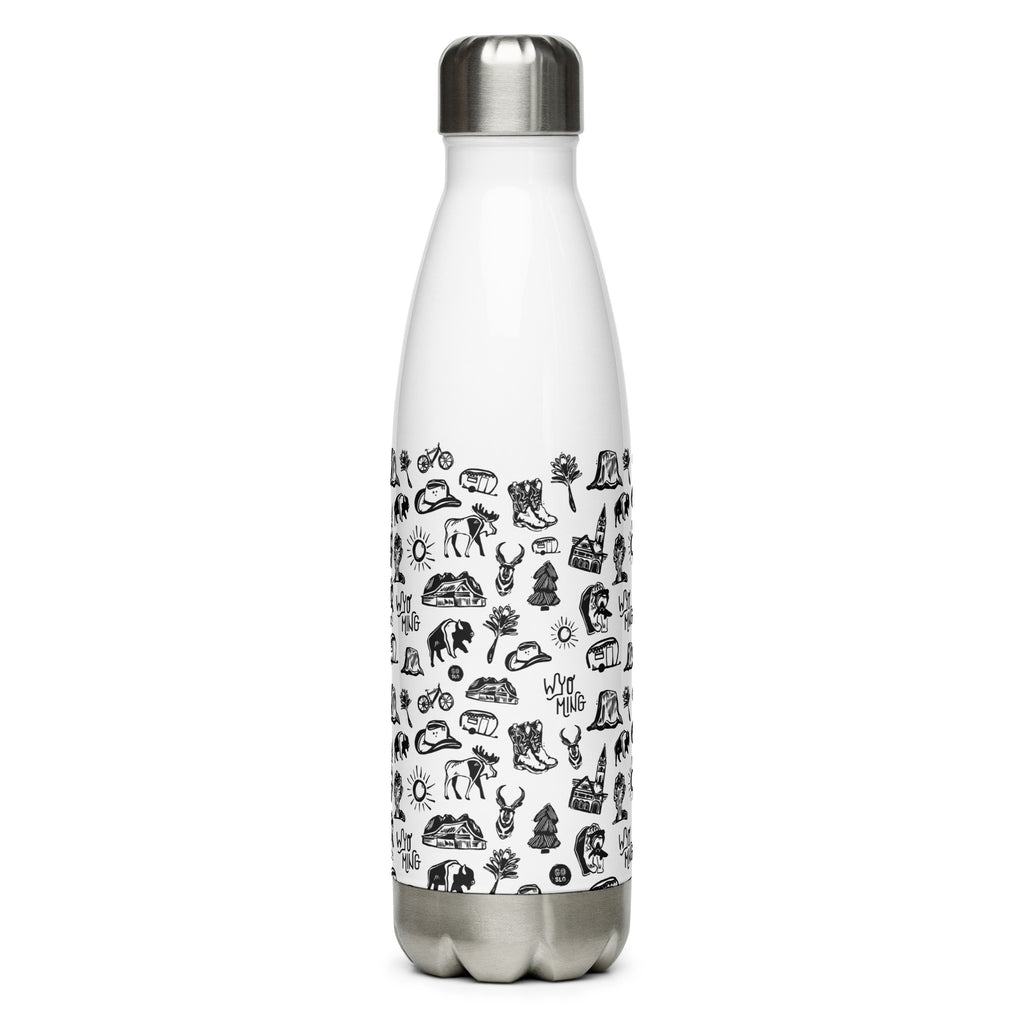 Wyo Life Patterned Stainless Steel Bottle