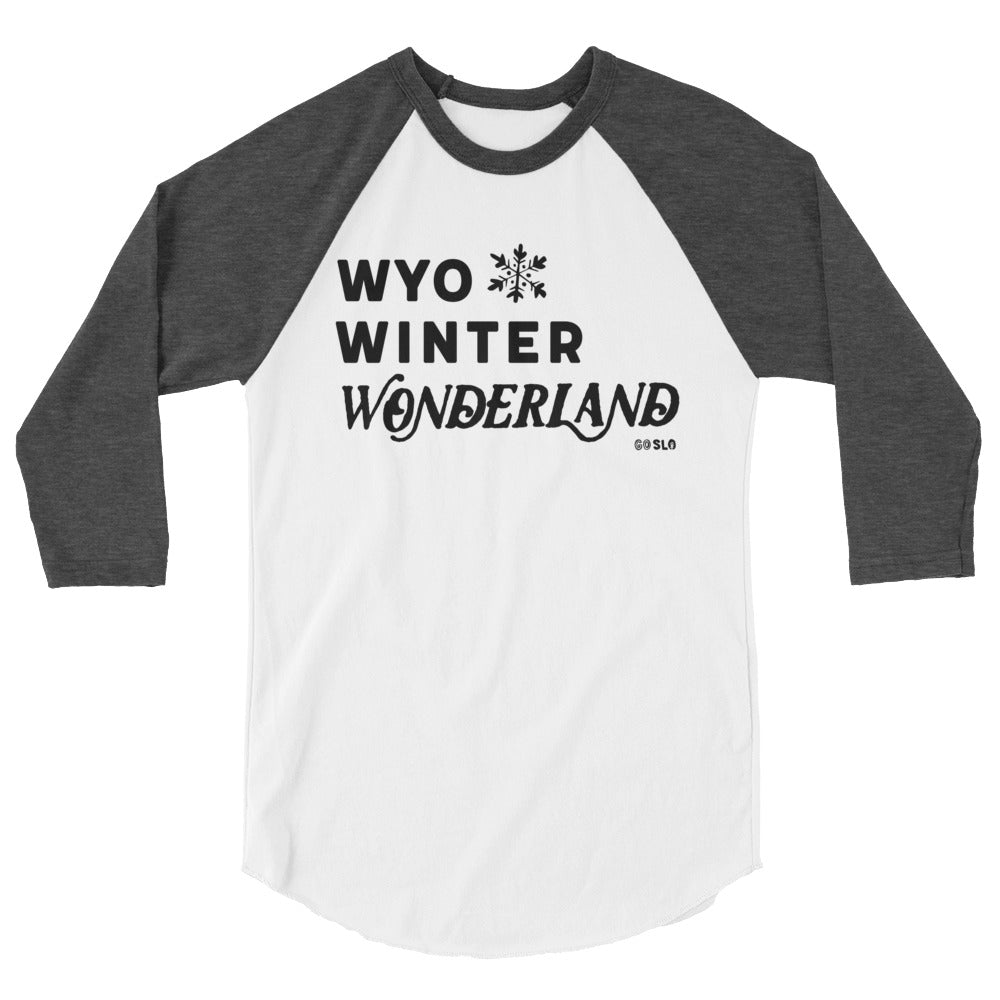 Unisex Wyo Winter Wonderland Baseball Tee