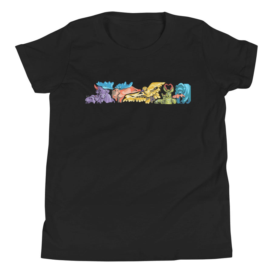 Kids' Fur + Feather Mural Tee